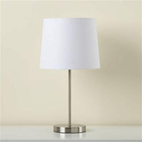 Table Lamp, White/Silver - Q1