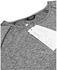 Sunshine Men Short Sleeve Wicking Breathable Quick Dry T-Shirt Sportswear-Gray