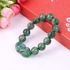 Chinese Fortified Feng Shui Obsidian Wealth Bracelet Green