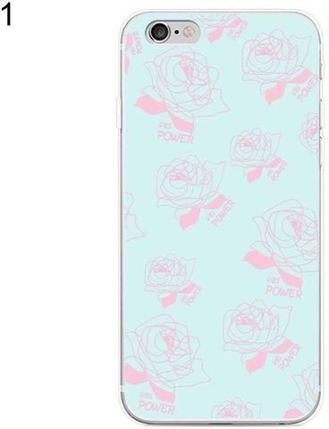 Bluelans Fashion Rose Flower Phone Protective Case Cover For IPhone 6/6S (1#)