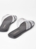 Comfortable Footbed Trendy Flat Sandals Clear/Silver