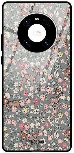 Protective Tempered Glass Case Cover HUAWEI MATE 40 PRO 5G Disney Deer
