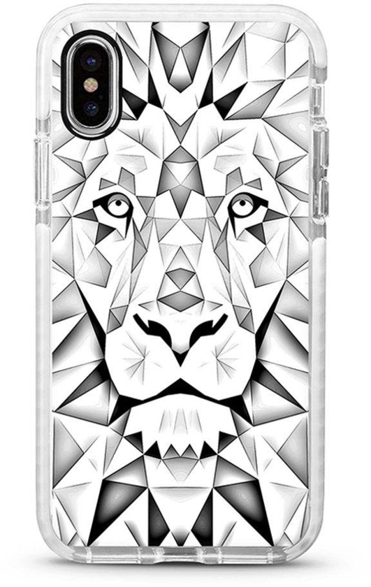 Protective Case Cover For Apple iPhone XS Max Poly Lion Full Print