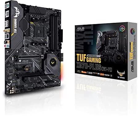 ASUS AM4 TUF Gaming X570-Plus (Wi-Fi) AM4 Zen 3 Ryzen 5000 & 3rd Gen Ryzen ATX Motherboard with PCIe 4.0، Dual M.2، 12 + 2 with Dr. MOS Power Stage