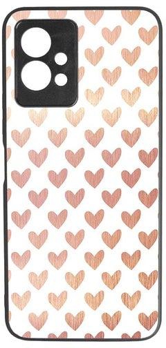 TPU Protection and Hybrid Rigid Clear Back Cover Case Hearts for vivo Y55 5G / vivo Y75 5G