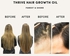 Hair Growth Oil 100% Natural with Caffeine, Biotin, Castor Oil, Argan Oil, Coconut Oil, and Rosemary Oil for Hair Growth Effective Hair Thickening Hair Mask & Hair Loss Treatment