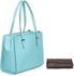 Kate Spade PXRU5731-439 Cedar Street Small Tote Bag for Women - Leather, Atoll Blue