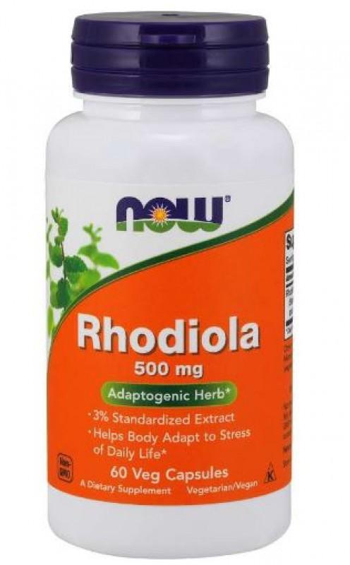 NOW RHODIOLA 500MG CAPS 60S