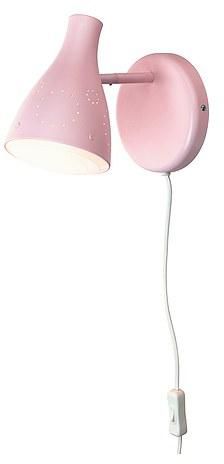 SNÖIG Wall lamp, light pink