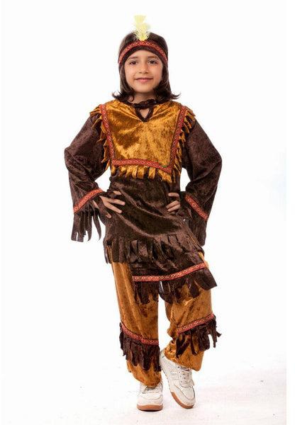 Red Indian Boy Costume