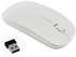 Slim 2.4GHz Wireless Optical Mouse USB V 2.0 Cordless Mice Nino Rceiver For Apple PC Laptop White