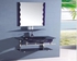 San George Design Basin Bathroom Unit Purple Dark 80 Cm With Shelves