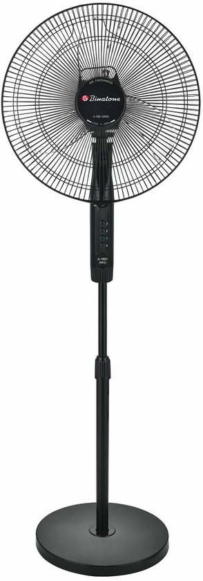 Binatone Standing Fan 16 Inch - A-1691 - Black