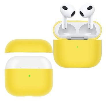 Wireless Earphone Silicone Protective Case For AirPods 3 (Yellow)
