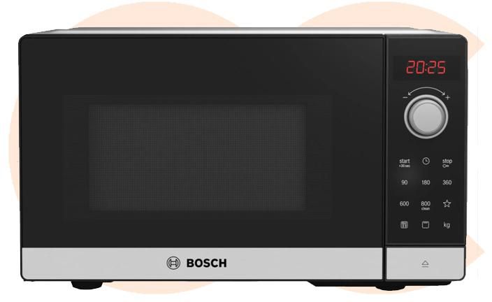 Bosch Microwave 20 Liter Digital With Grill Black Color Model - FEL023MS1 - EHAB Center Home Appliances