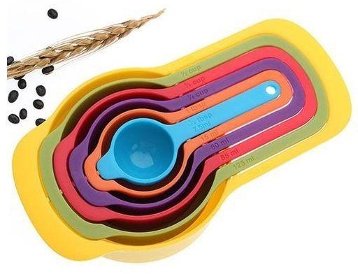 6 Pcs/set Measuring Spoons Colorful Plastic Spoon
