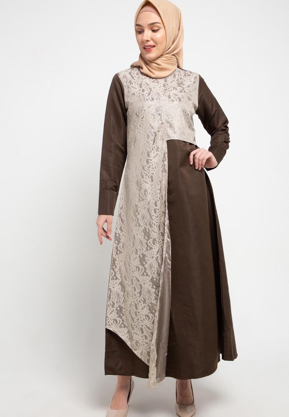 Gobindpal Azzar Jini Maxi Dress - 4 Sizes (Beige)
