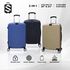 SKY TRAVELLER SKY346 2-In-1 Premium Fine Straight Stripes Luggage
