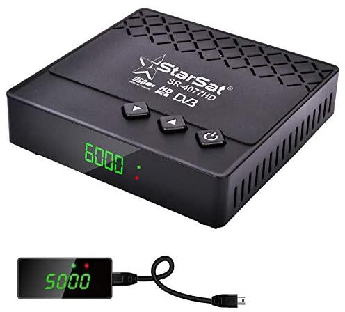 StarSat SR-4077HD Full HD, 2xUSB, HDMI, 5000 Channels, EPG, MPEG4, Blind Scan, YouTube, PVR, DVBS2, WiFi Supported (WiFi device not include)