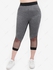 Plus Size Colorblock Mesh Panel Pocket Capri Pants - M | Us 10