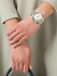 ساعة مايكل كورس فضية للنساء بسوار من الستانلس ستيل - MK5165