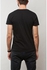 Don’t Panic Printed Casual Crew Neck Premium Short Sleeve T-Shirt Black