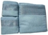 Baby Bath Towel Set 3 Piece In Varied Design -Blue