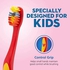 فرشاة أسنان يدوية للأطفال من اورال-بي، فرشاة فائقة النعومة ومتعددة الألوان - قطعة واحدة