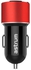 CC210 Dual USB Car Charger Black/Red
