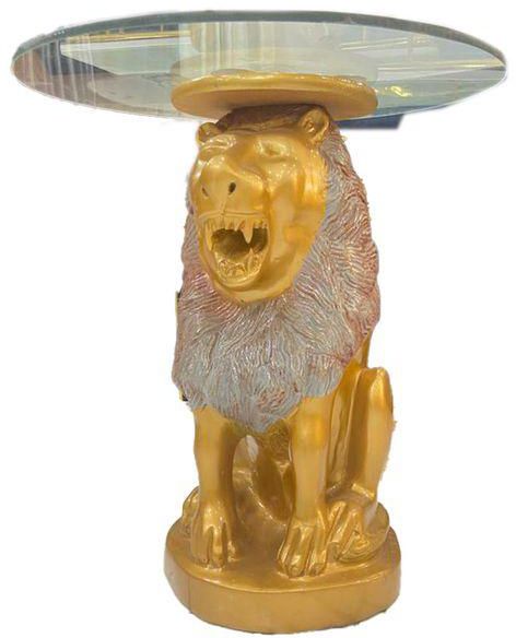 Exclusive Animal Gold-Lion Table