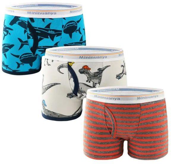Fashion 3pcs Set Kids Baby Boys Underwear Briefs / Boys Pure Cotton Boxers Pack