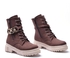 Lifestylesh G-51 Suede Lace-up Boot With A Chain On The Side - Brown