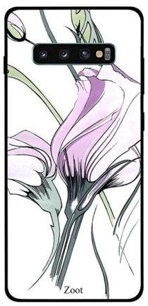 غطاء حماية لهاتف سامسونج جالاكسي S10+ زهور تيوليب