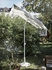 TVETÖ Parasol - tilting/grey-beige white 180x145 cm