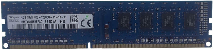 SK Hynix Hynix HMT451U6BFR8C-PB 4GB PC3-12800U DDR3 1600 CL11 Desktop Ram Memory