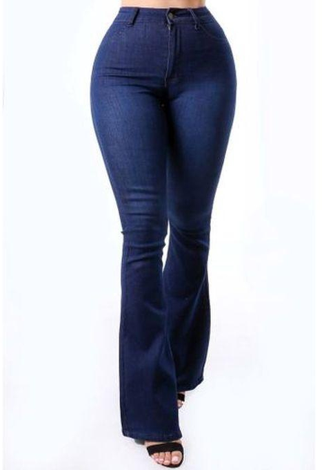 Fashion High Waist Jeans - Bell Jeans - Elastic Slim Fit Ladies Pants