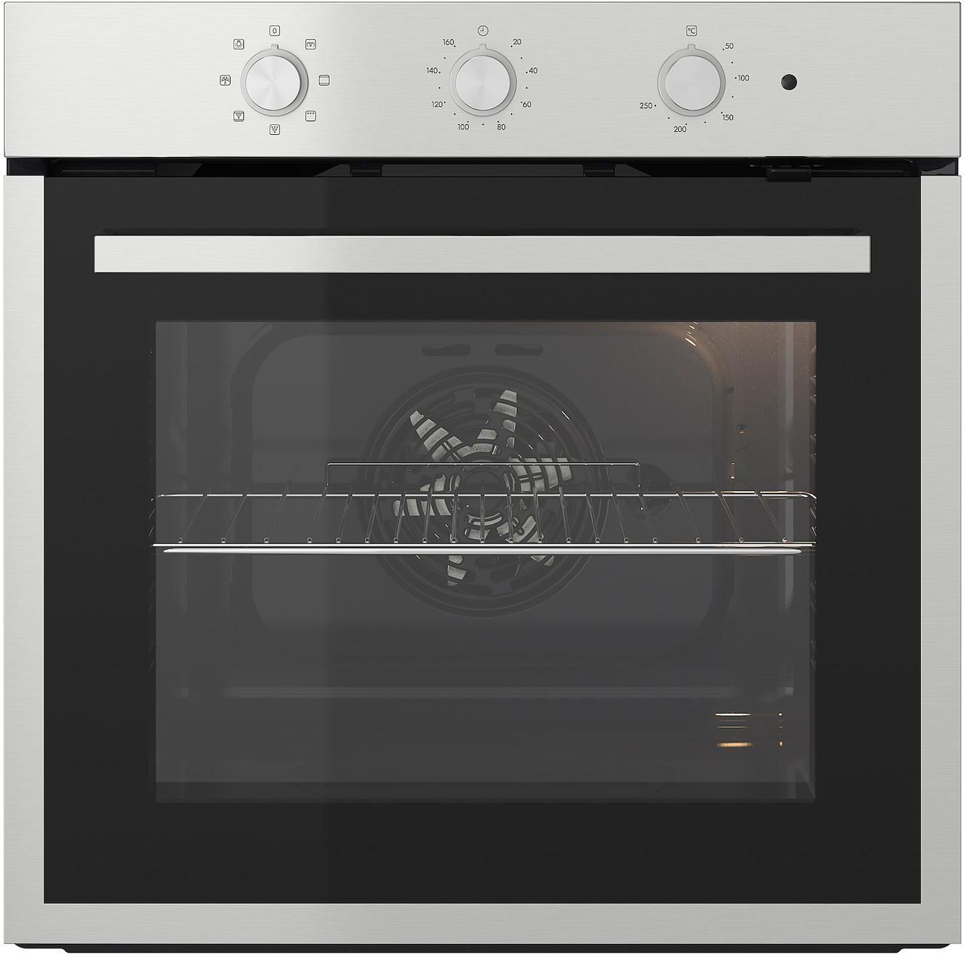 Forced air oven, stainless steel colour