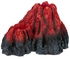 Aquarium Decorative Volcano Red/Black