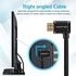 Promate ProLink4K1-500 Right Angled 4K 5M HDMI Cable -Black