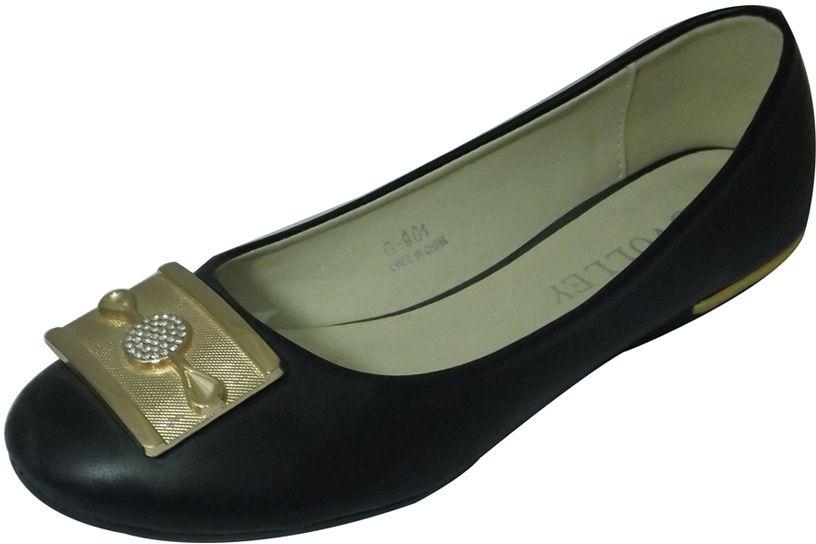 Volley Black Flat For Women