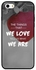 غطاء واقٍ لهواتف آيفون 5 من أبل تصميم بطبعة We Love