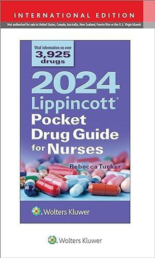 2024 Lippincott Pocket Drug Guide for NursesInternational Edition Ed 12