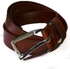 Fashion Mens Brown Leather Belt And Shuka Combo