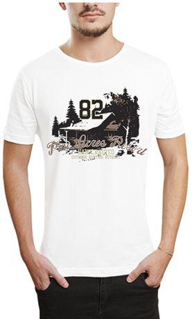 Ibrand S8 Unisex Printed T-Shirt - White, Large