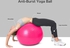 Naor Thickened Stability Balance Ball Fitness Ball, Slip Resistant Yoga Swiss Ball For Body Ab Ball, Balance Workout Gym Ball With Foot Pump (Pnik, 65Cm)