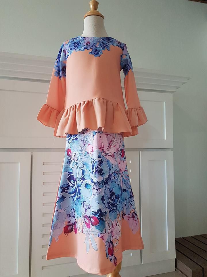 Groboc Ready Peplum Kurung Dress 8056 - 12 Sizes (As Picture)