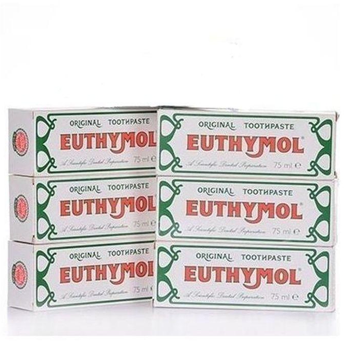 Euthymol Toothpaste For Dental Pain & Hole 75ml X 6 Packs