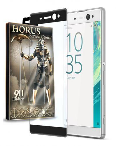Horus Real Curved Glass Screen Protector for Sony Xperia XA Ultra - Black