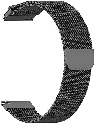 AONES Magnetic Loop Watch Strap Compatible for Samsung Galaxy Watch5 Pro 45Mm Metal Chain Watch Band