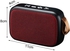 Portable Mini G2 6D Bass Bluetooth 4.2 Wireless Speaker-Red